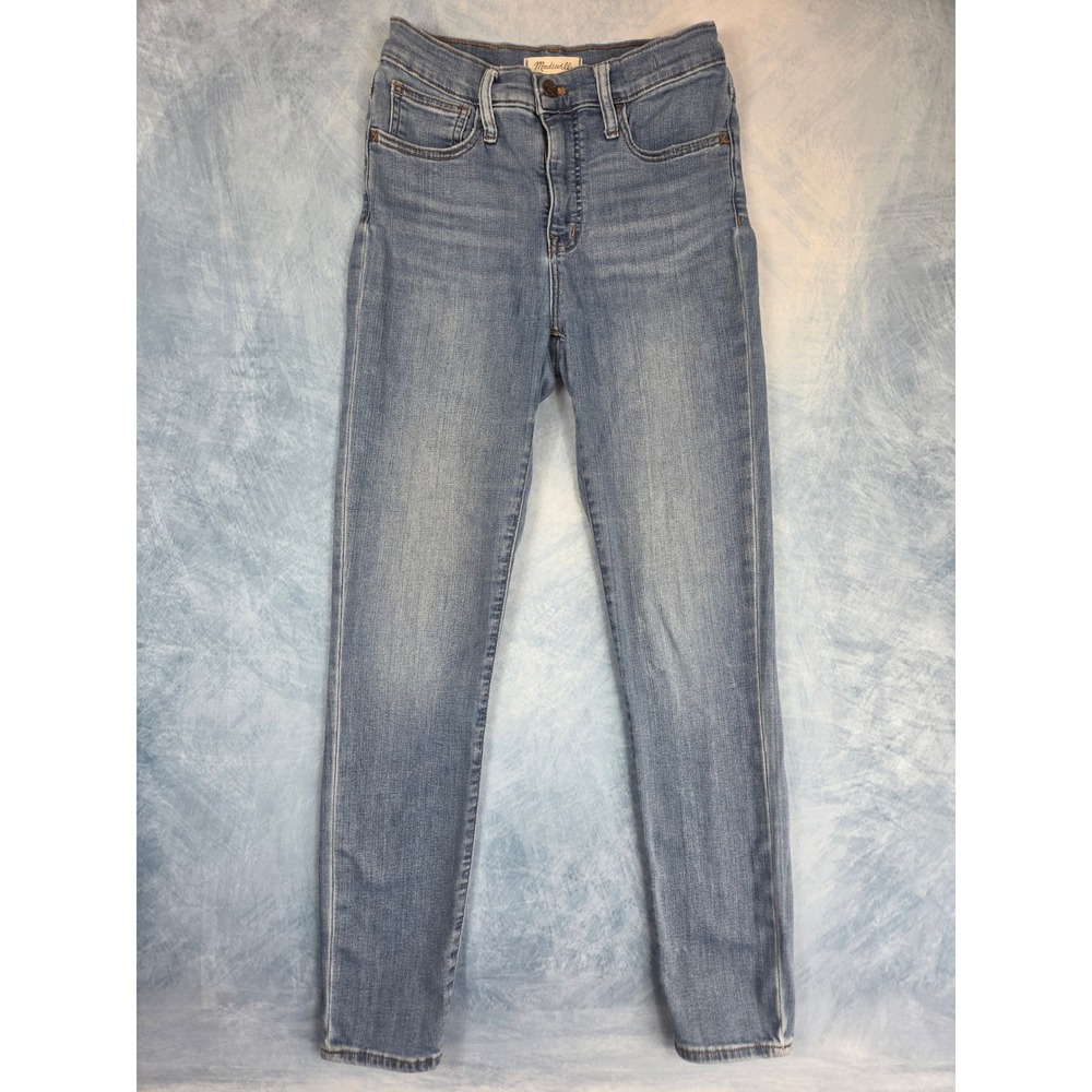 Madewell Roadtripper Crop Womens Jeans T25 Light Wash Blue Skinny Stretch Denims